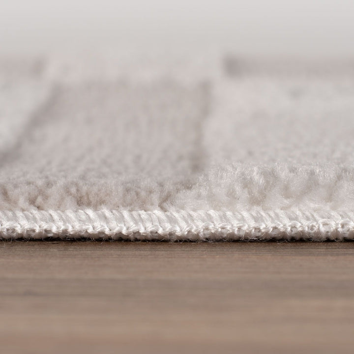 Loft Striped Cream Rug Durable and Soft