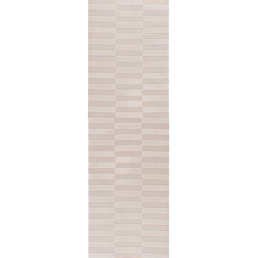 Loft Striped Cream Rug Durable and Soft