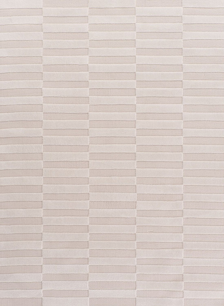 Loft Striped Cream Rug Durable and Soft