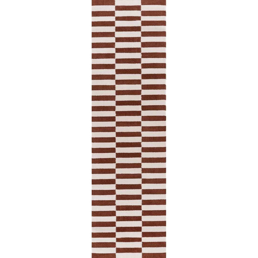 Loft Striped Terra Rug High-Low Pile, Eacy care