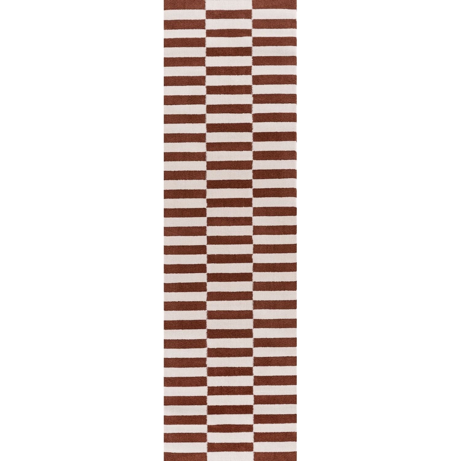 Loft Striped Terra Rug High-Low Pile, Eacy care