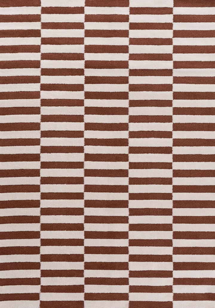Loft Striped Terra Rug High-Low Pile, Eacy care