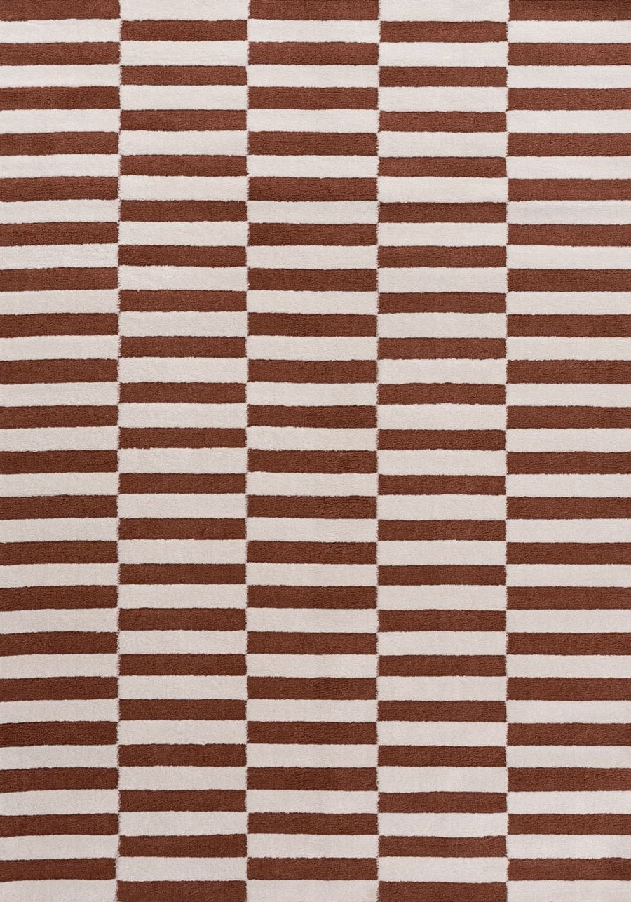 Loft Striped Terra Rug High-Low Pile, Eacy care