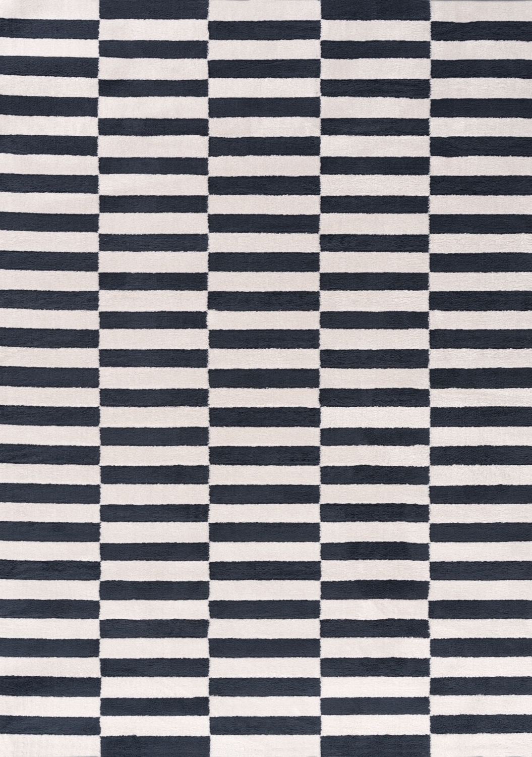 Loft Striped Blue Rug Cozy Feel, Fade-resistant.