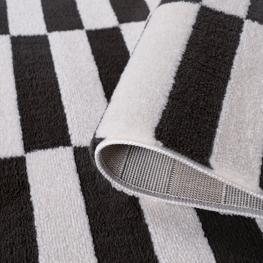 Loft Grey Rug The Rugs Loft Striped Dark Grey Rug - Quality Comfort Style