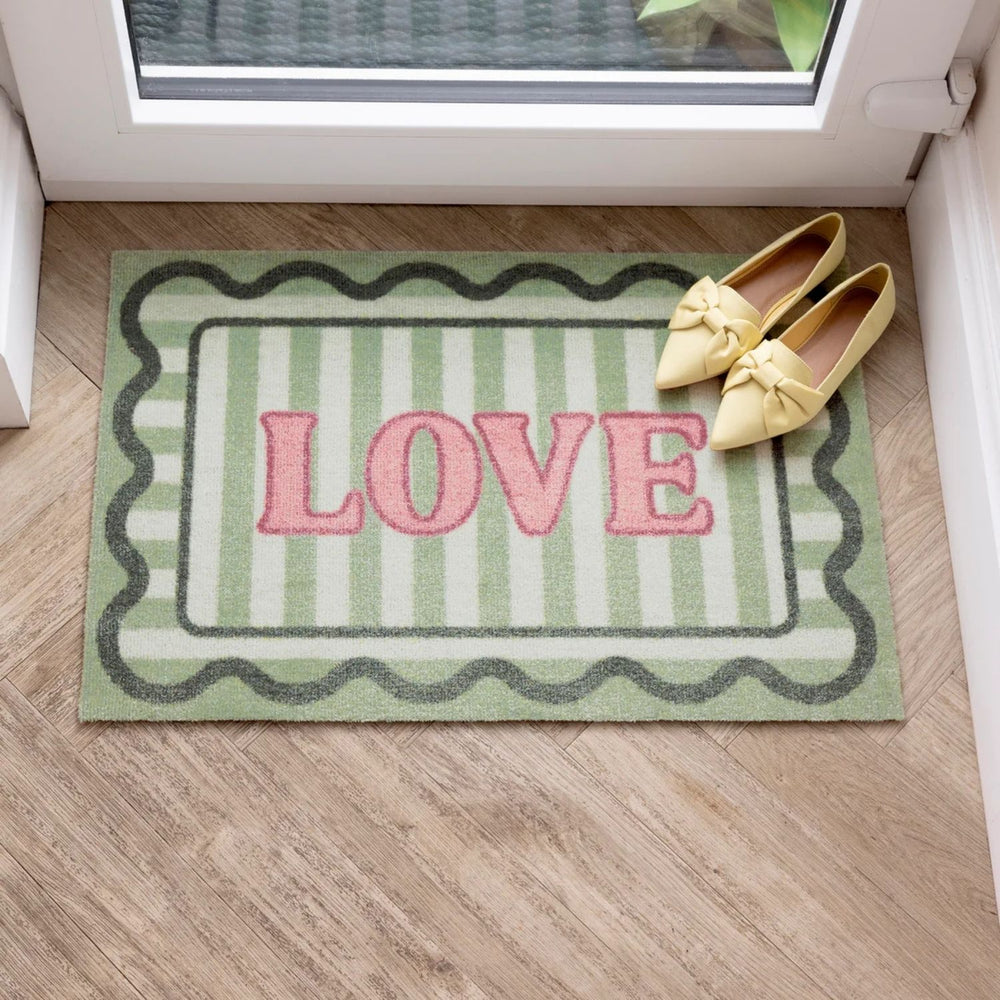 The Rugs Stylish Washable Mats with Bordered Design | Eco