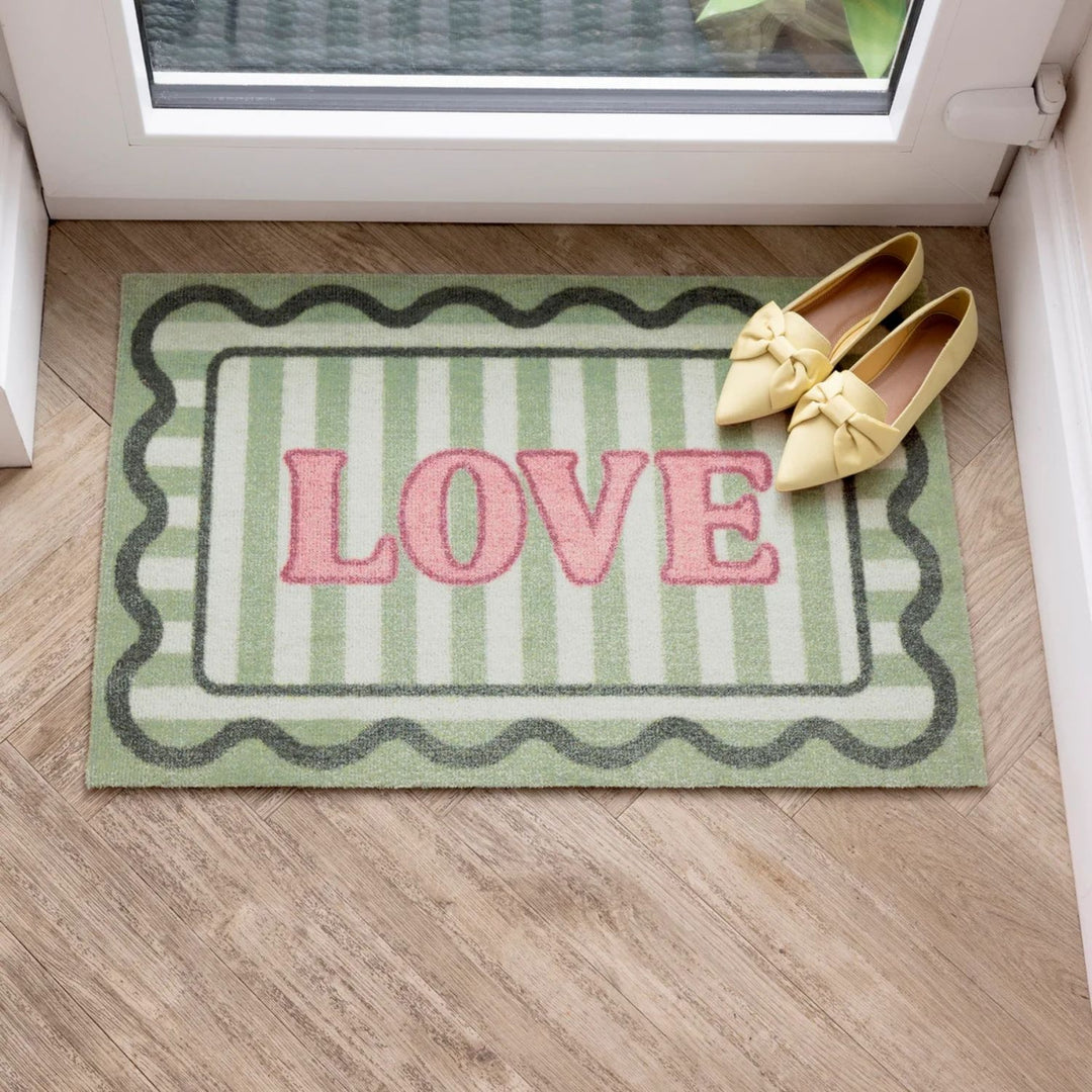 The Rugs Stylish Washable Mats with Bordered Design | Eco