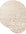 Round beige woven rug on a white background