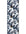 The Rugs Eco-Washable Blue Rug with Floral Design