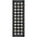 Black and white checkered rug with decorative border on a white background