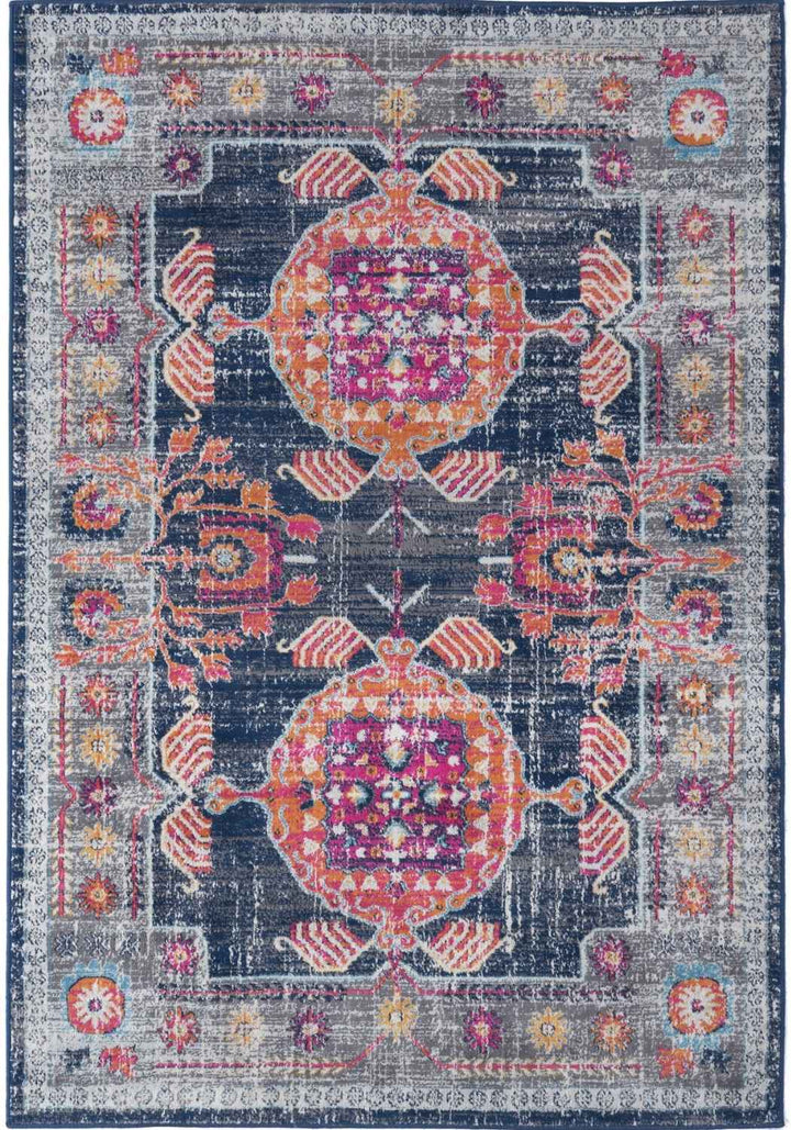 Living Room Rug Vintage in Multicolour