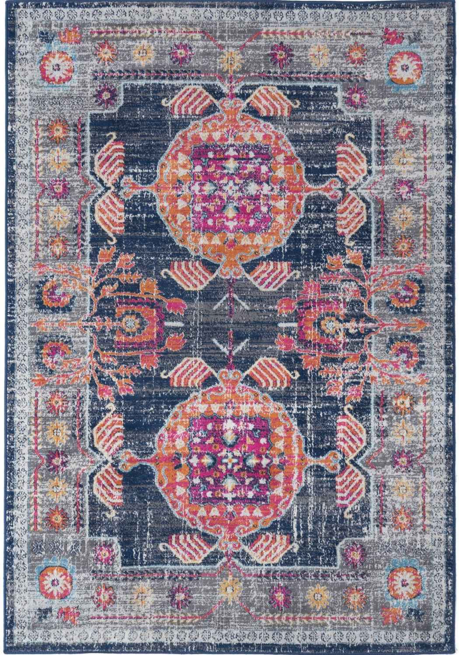 Living Room Rug Vintage in Multicolour