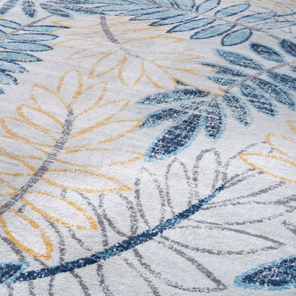 Living Room Rug Floral Design in Multicolour