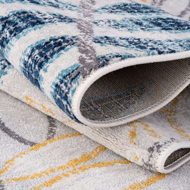 Living Room Rug Floral Design in Multicolour