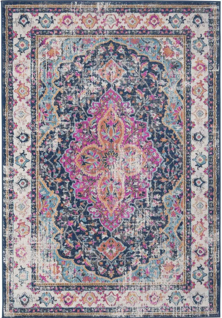 Vintage Design Multicolour Living Room Rug