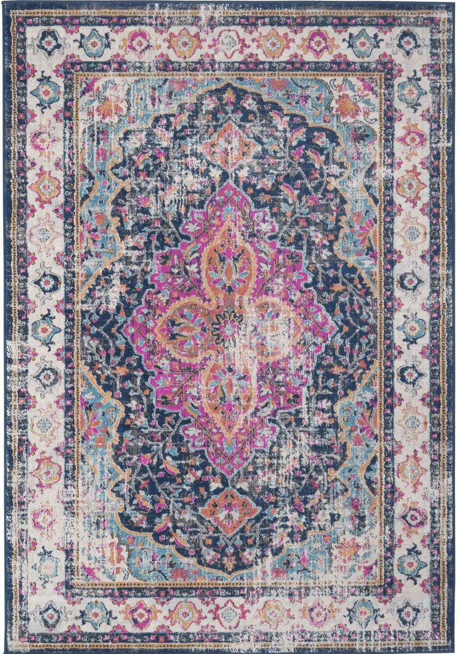 Vintage Design Multicolour Living Room Rug