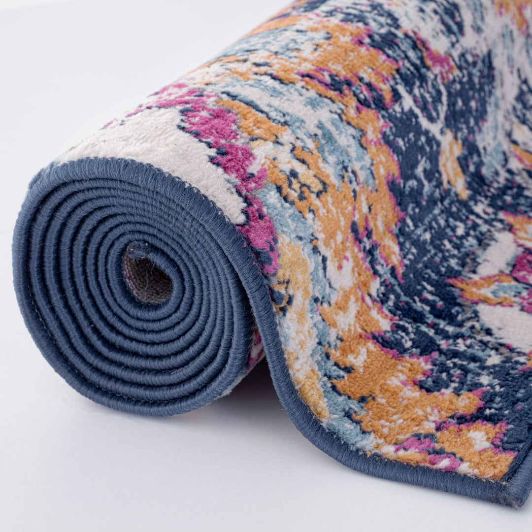 Vintage Design Purple Living Room Rug