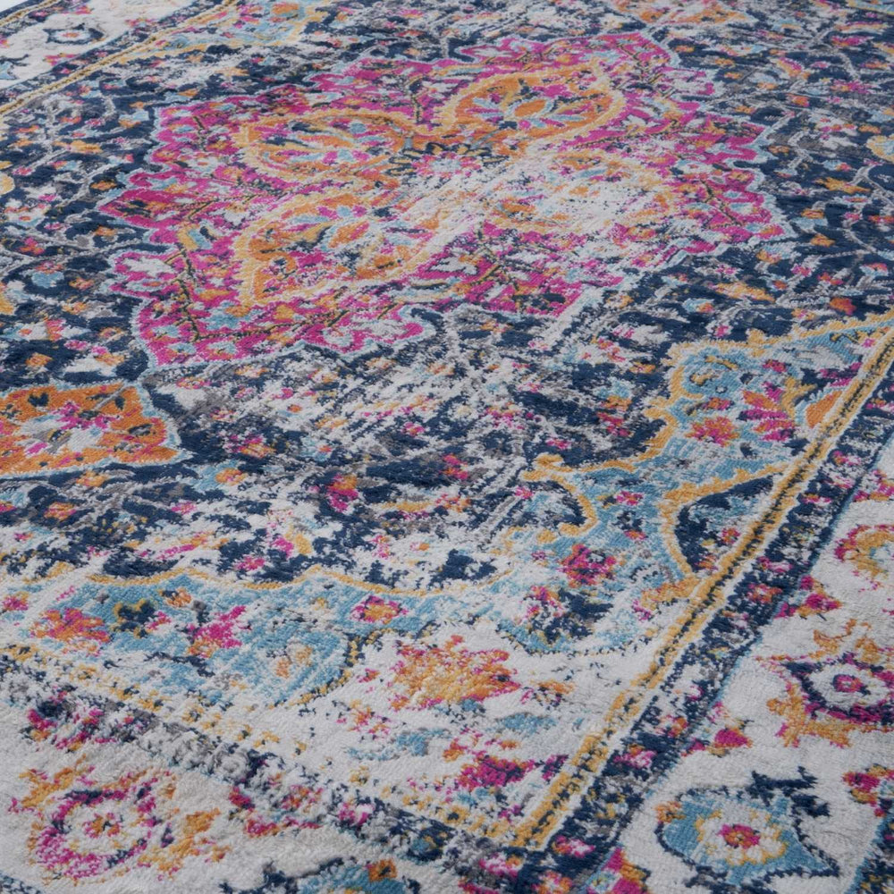 Vintage Design Multicolour Living Room Rug