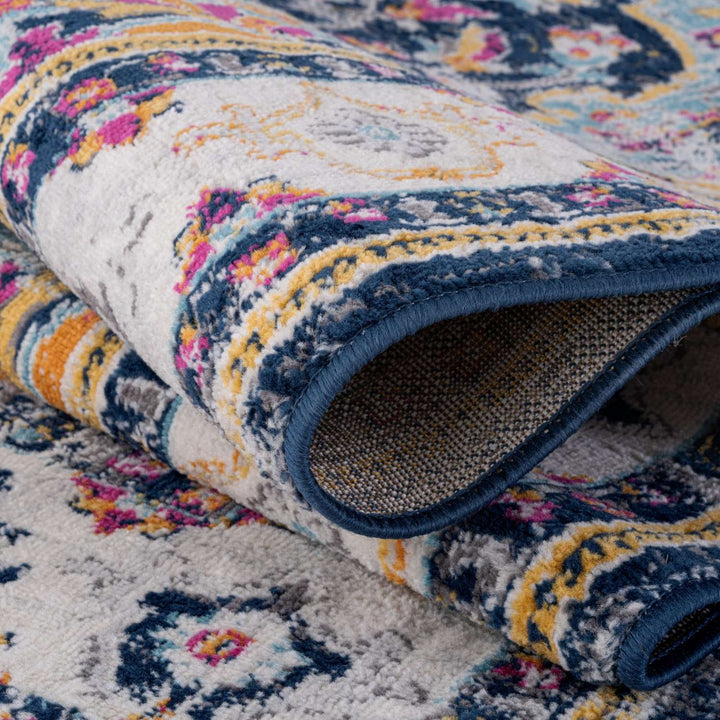 Vintage Design Multicolour Living Room Rug