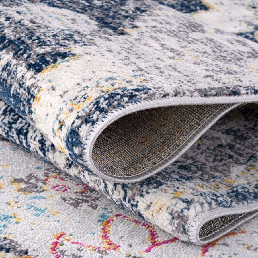 Multicolour Retro Rug Living Room Rug Vintage Multicolour | Eye-Catching |The Rugs