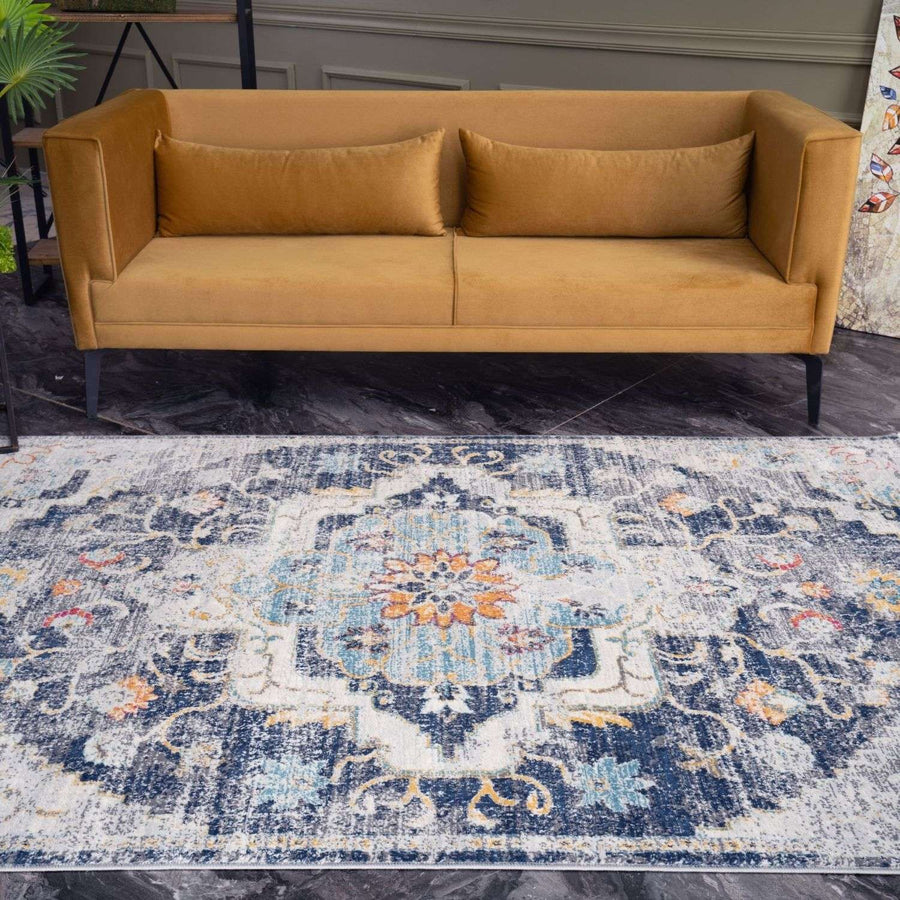 Living Room Rug Vintage Multicolour | Eye-Catching |The Rugs