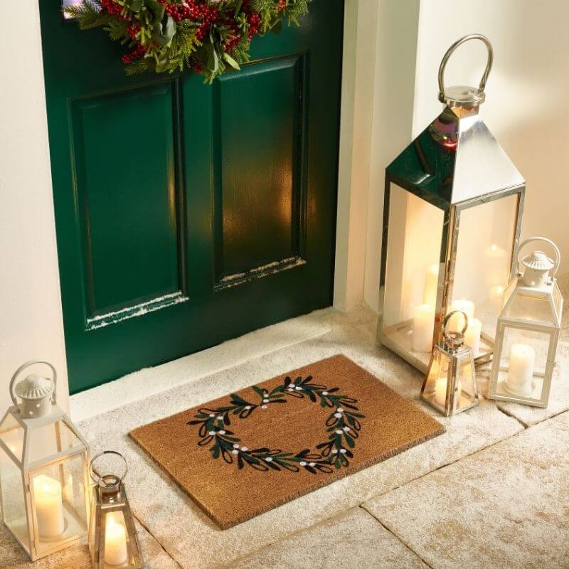 The Rugs Festive Fun Coir Door Mat – 100% Coconut Husk