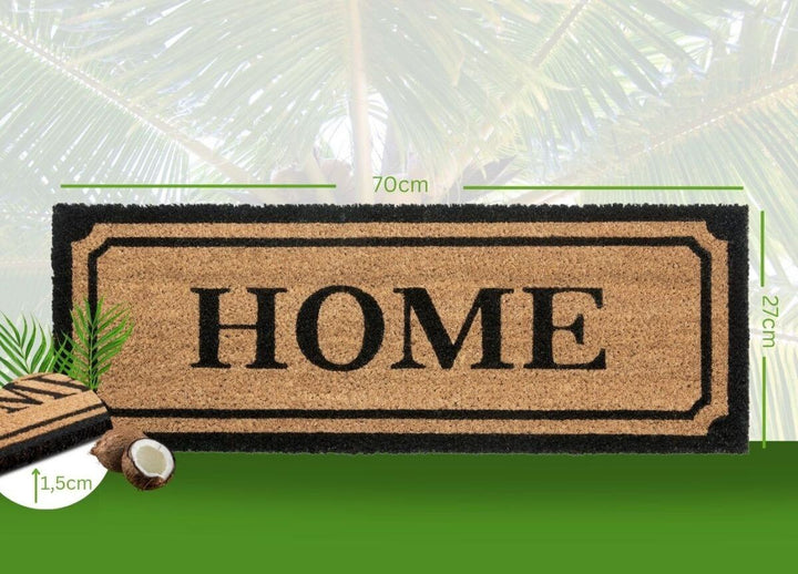 The Rugs Mix Mats Coir Doormat - 27x70 cm -Stylish & Durable