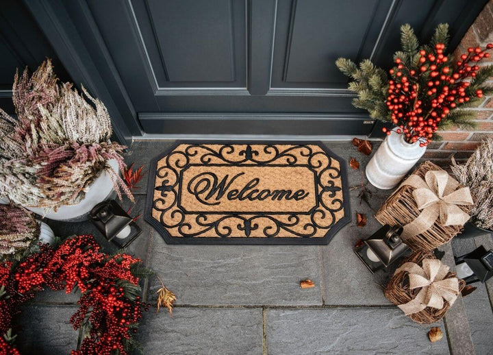The Rugs Mix Mats Welcome Coir Doormat 45x75 cm - Quality