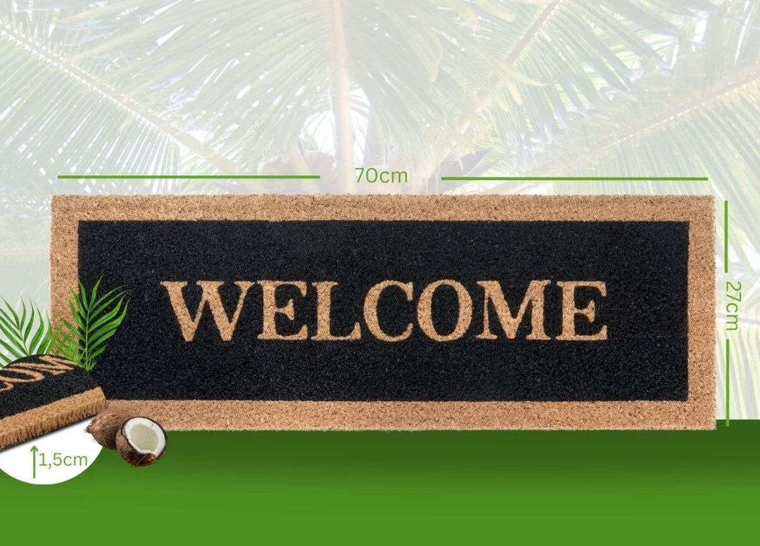 The Rugs Mix Mats Coir Doormat - 27x70 cm -Stylish & Durable