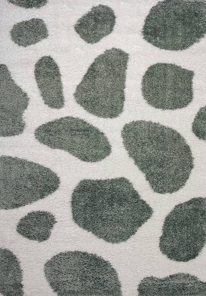 Moodi Shaggy Green, plush underfoot feel, easy to clean | THE RUGS