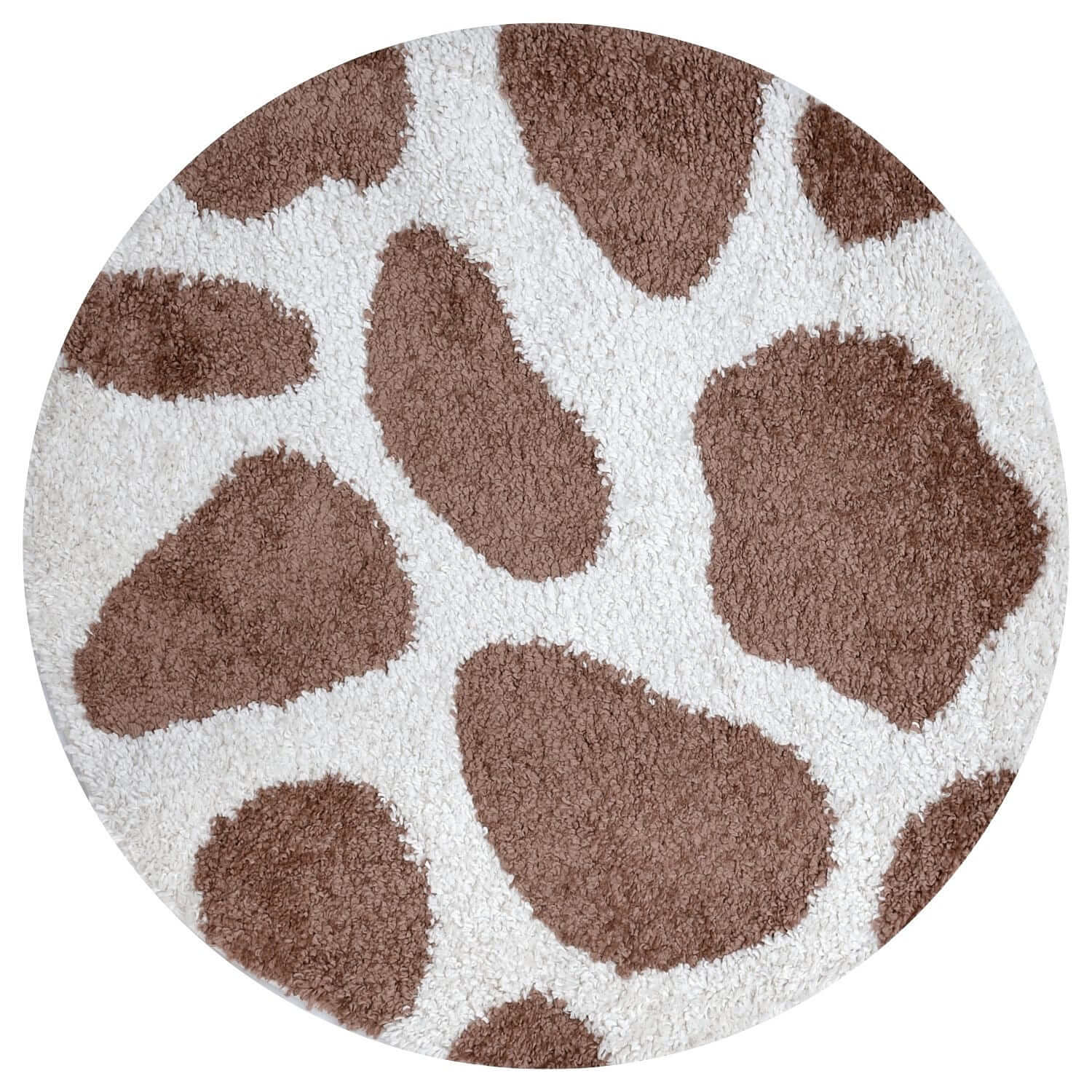 Moodi Shaggy Brown Rug, Non-Shedding, Soft Pile| THE RUGS