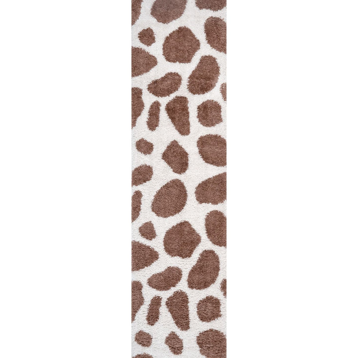 Moodi Shaggy Brown Rug, Non-Shedding, Soft Pile| THE RUGS