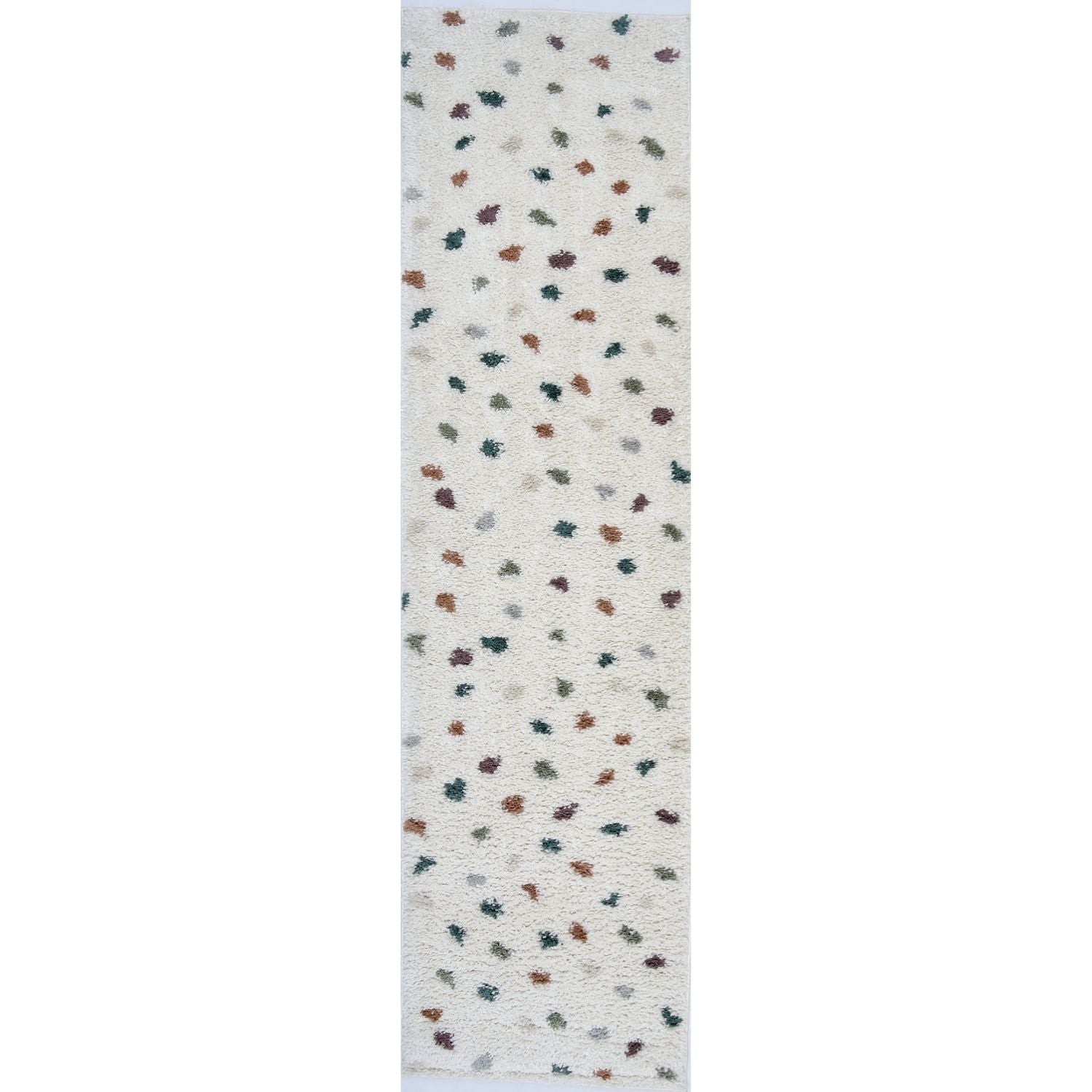 Moodi Shaggy Multicolour Rug, Dots design, Soft & durable | THE RUGS