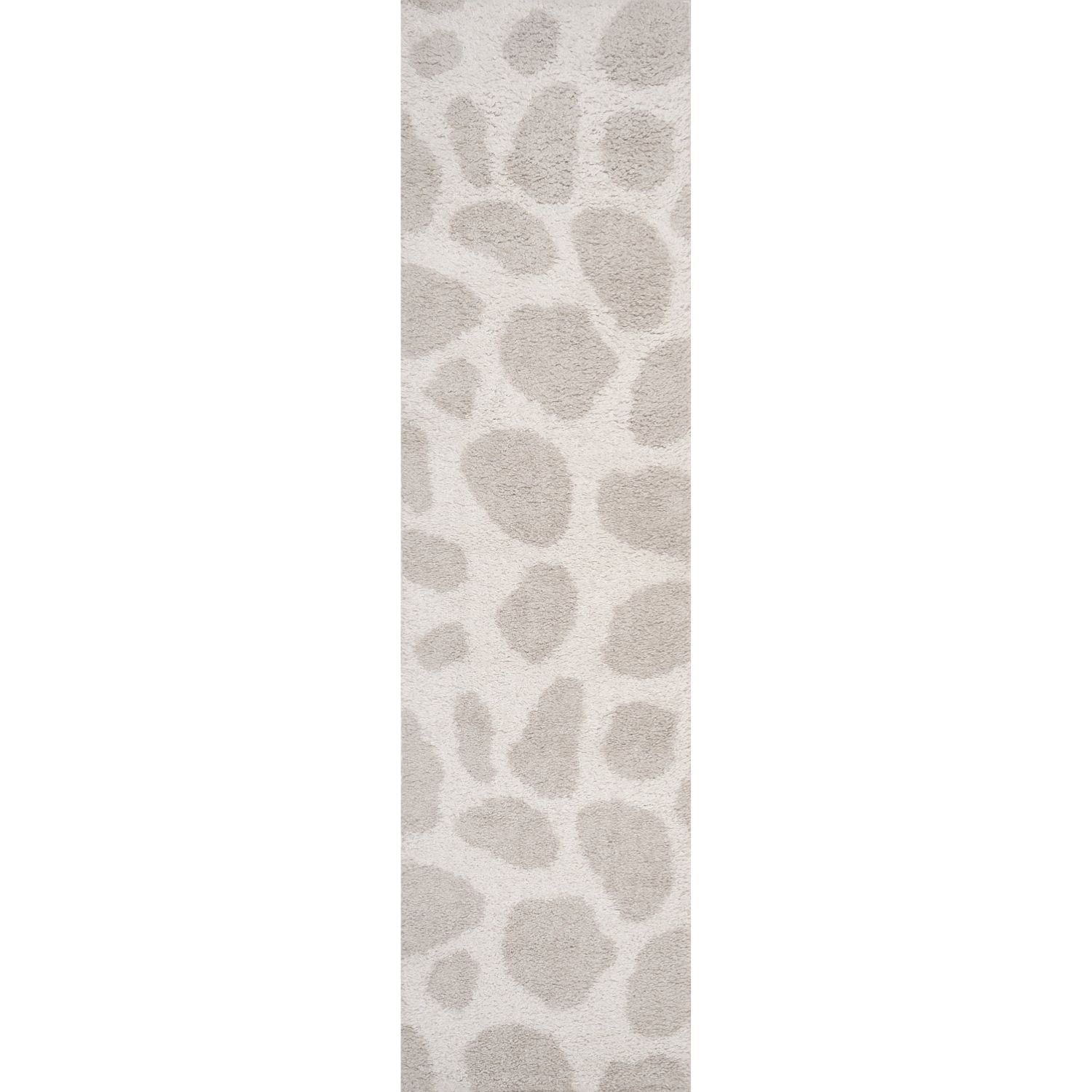 Moodi Shaggy Cream Rug, abstract design, soft underfoot feel | THE RUGS
