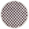 Moodi Shaggy Purple Mosscheck Rug