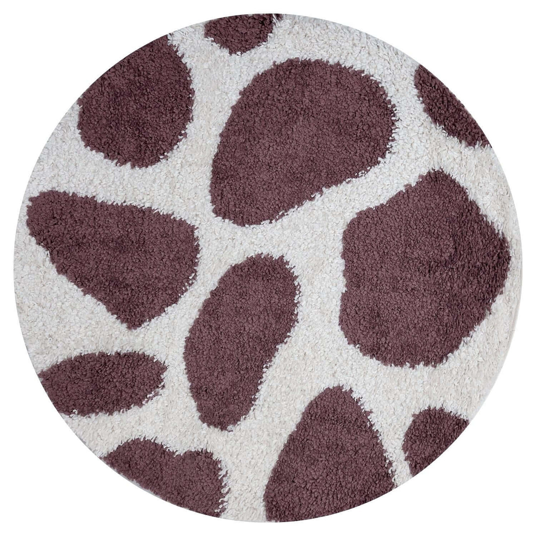 Moodi Shaggy Purple rug, underfloor heating, abstract design | THE RUGS