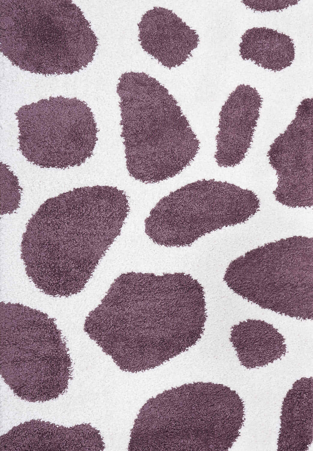 Moodi Shaggy Purple rug, underfloor heating, abstract design | THE RUGS