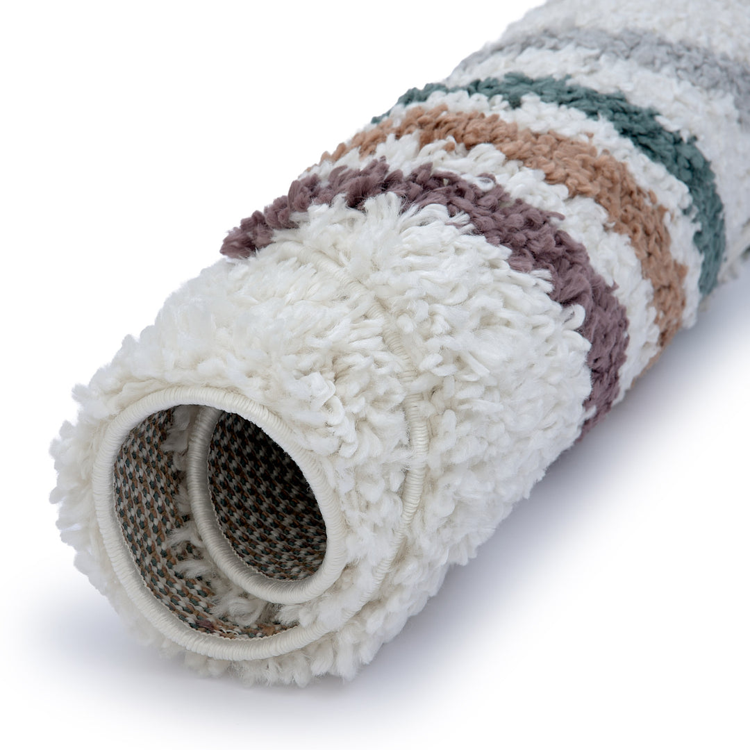 Moodi shaggy multicoloured rug,  Scandinavian-inspired design | THE RUGS