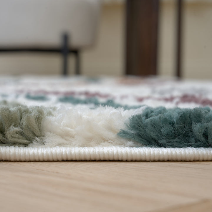 Moodi shaggy multicoloured rug,  Scandinavian-inspired design | THE RUGS