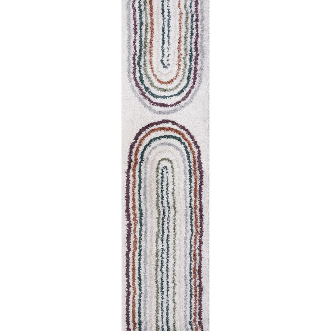 Moodi shaggy multicoloured rug,  Scandinavian-inspired design | THE RUGS