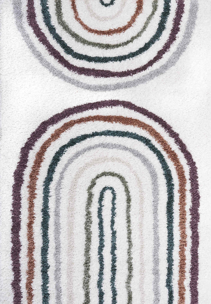 Moodi shaggy multicoloured rug,  Scandinavian-inspired design | THE RUGS