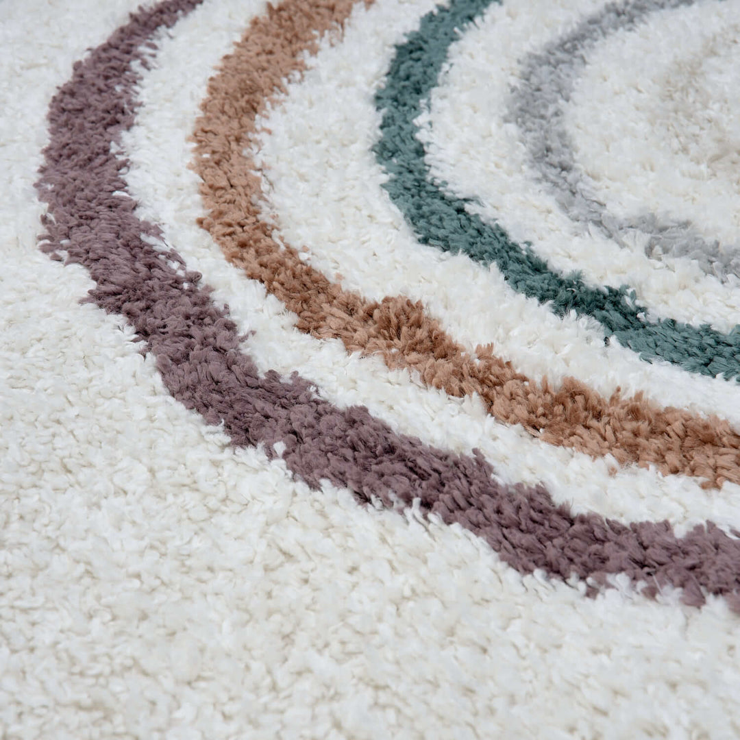 Moodi shaggy multicoloured rug,  Scandinavian-inspired design | THE RUGS