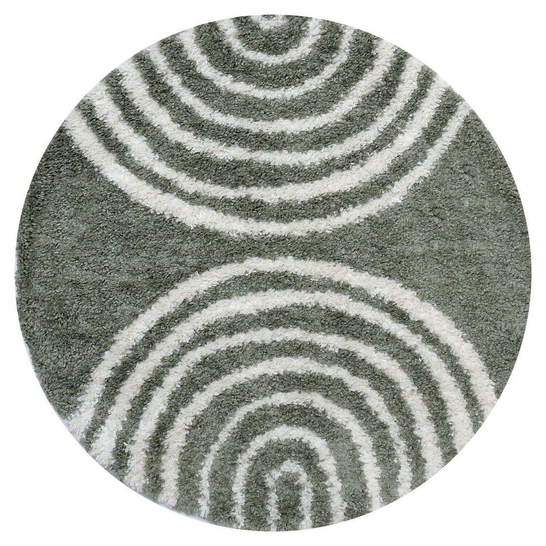 Moodi Shaggy Green rug, scandinavian design, soft pile | THE RUGS