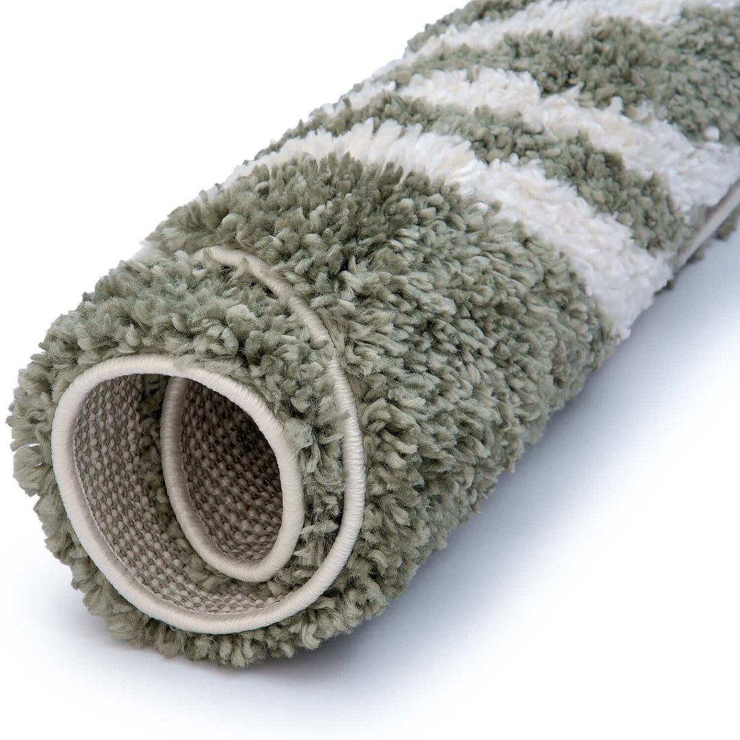 Moodi Shaggy Green rug, scandinavian design, soft pile | THE RUGS