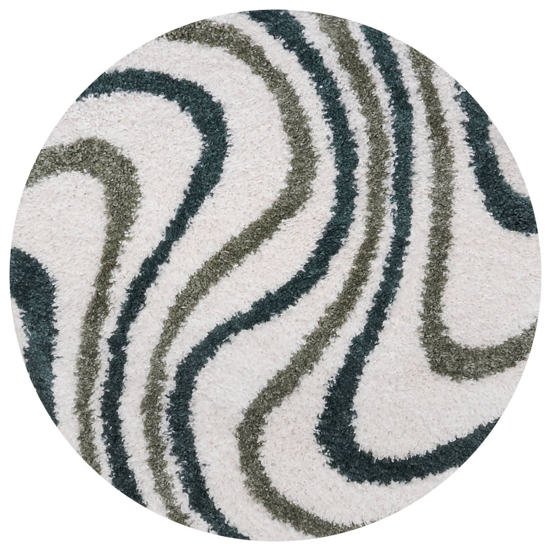 Moodi Shaggy Green Rug, Soft & Durable Pile | THE RUGS