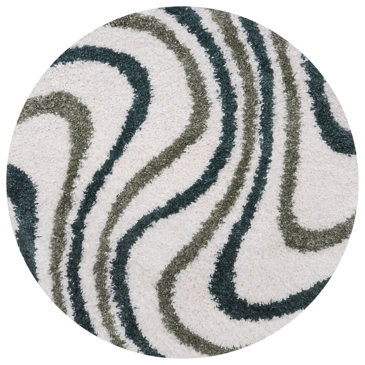 Moodi Shaggy Green Rug, Soft & Durable Pile | THE RUGS