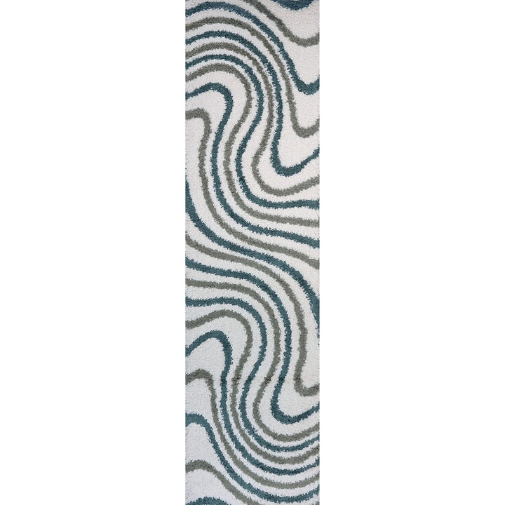 Moodi. Myshaggy rug, Striped design, 30 mm plush pile, easy maintain | THE RUGS