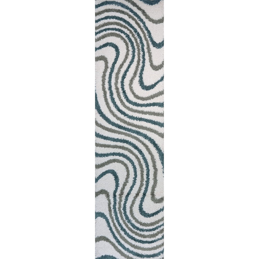 Moodi. Myshaggy rug, Striped design, 30 mm plush pile, easy maintain | THE RUGS
