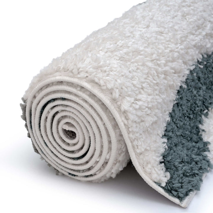 Moodi. Myshaggy rug, Striped design, 30 mm plush pile, easy maintain | THE RUGS