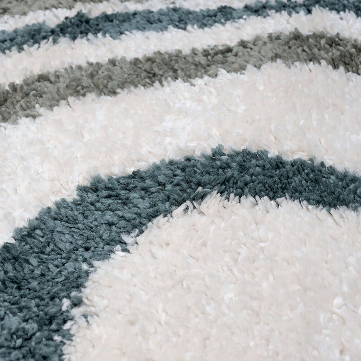 Moodi. Myshaggy rug, Striped design, 30 mm plush pile, easy maintain | THE RUGS